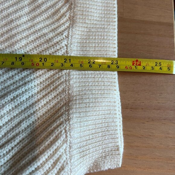 Marine Layer Womens Skylar Turtleneck Sweater Small Ivory Wool Blend - Picture 8 of 8